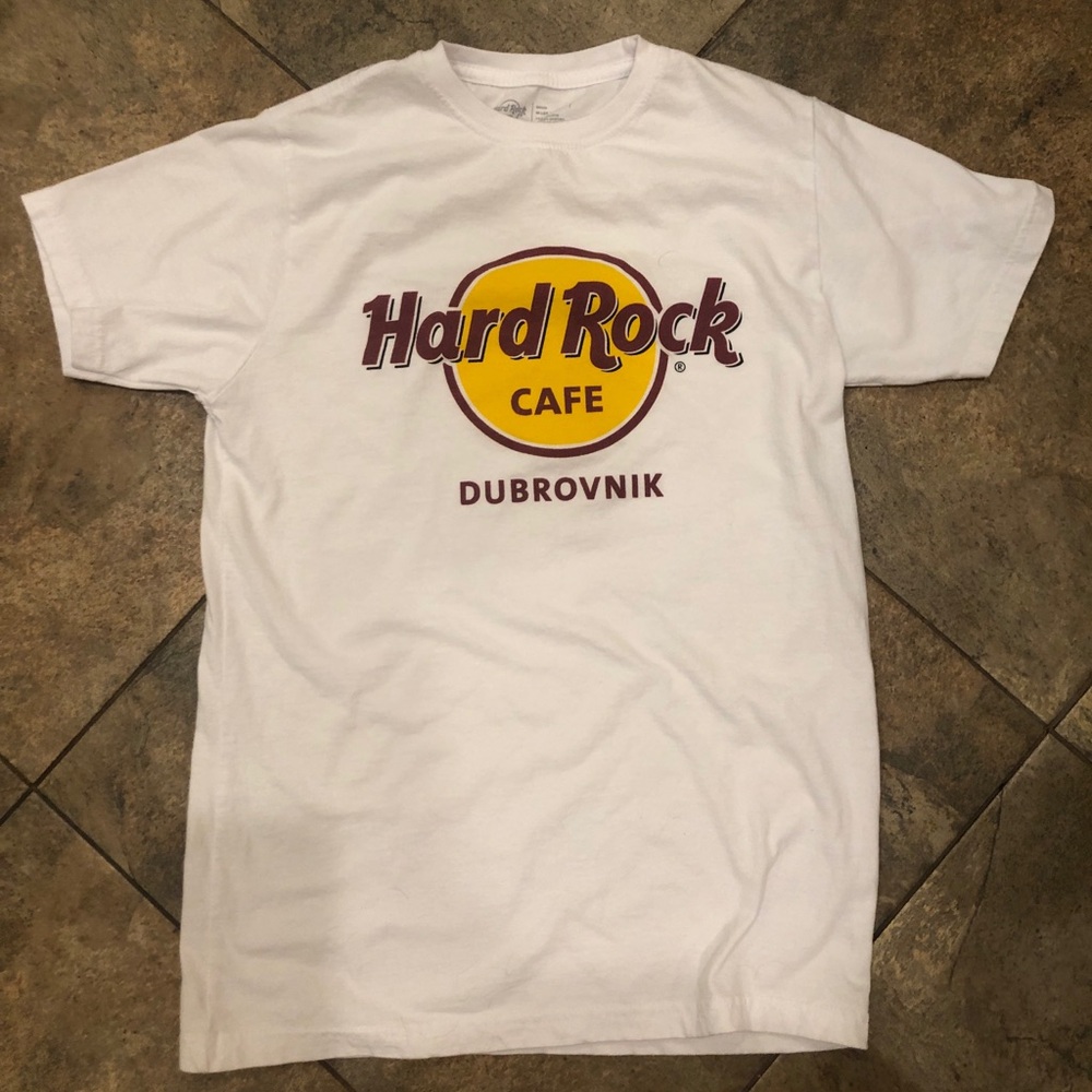 Hard Rock Cafe Dubrovnik white tee shirt short sleeves size S